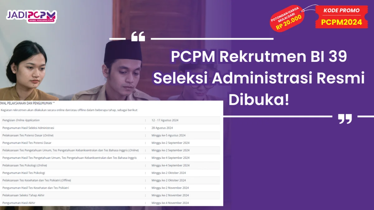 PCPM Rekrutmen BI 39