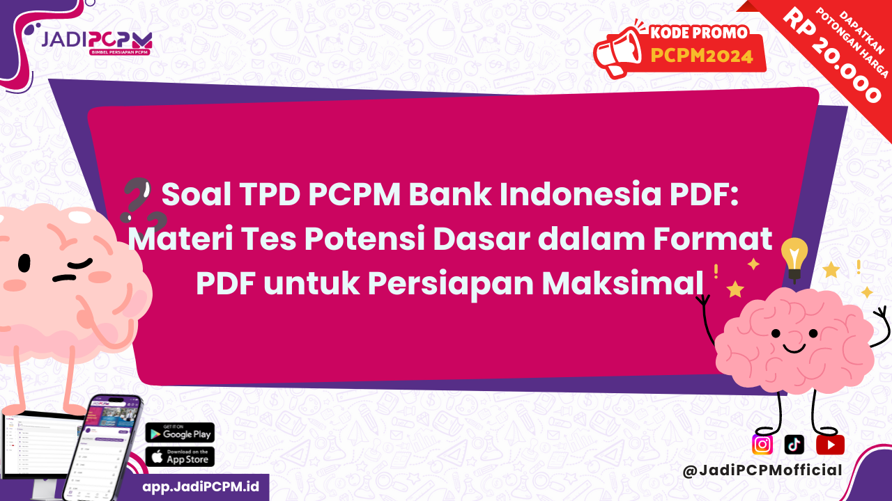 Soal TPD PCPM Bank Indonesia PDF