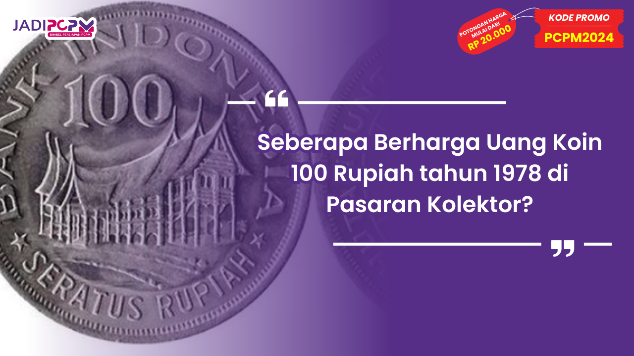 Uang Koin 100 Rupiah tahun 1978