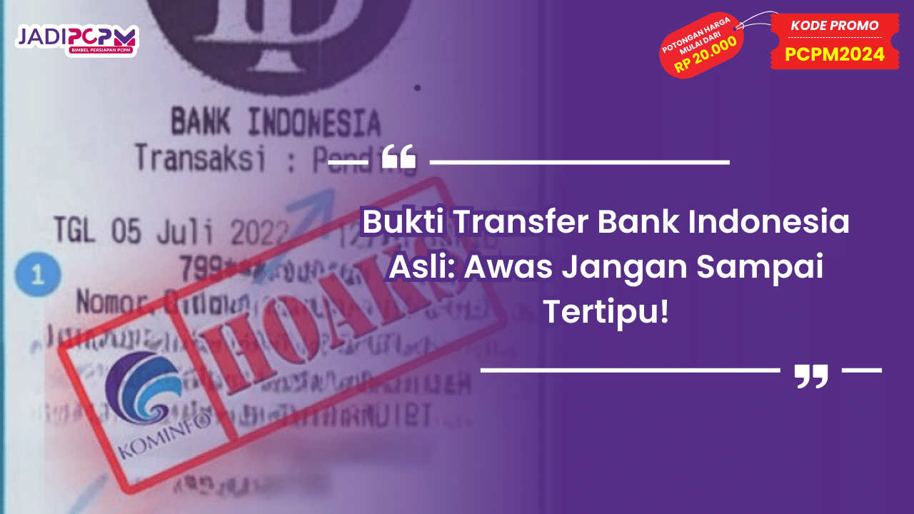 Bukti Transfer Bank Indonesia Asli