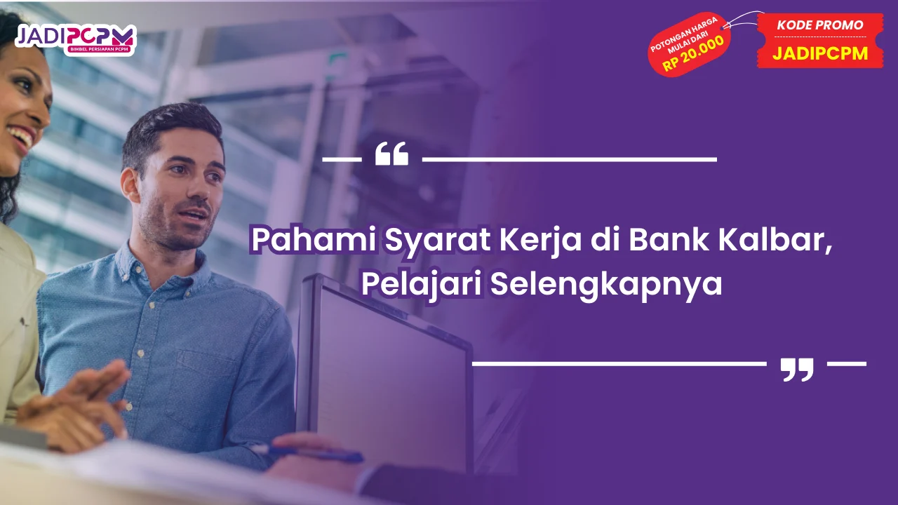 syarat kerja di Bank