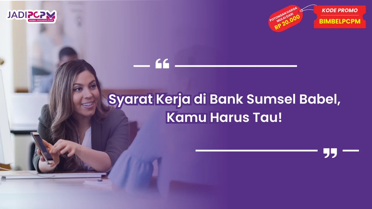 syarat kerja di bank sumsel babel