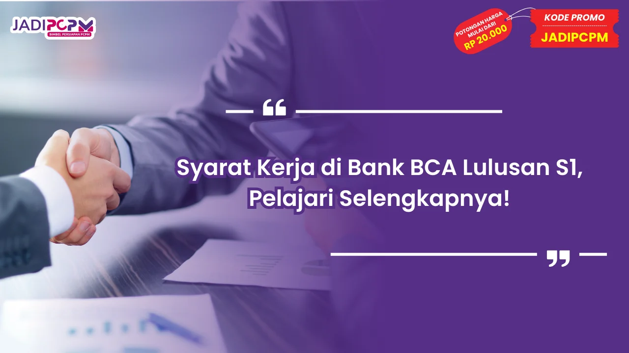syarat kerja di Bank