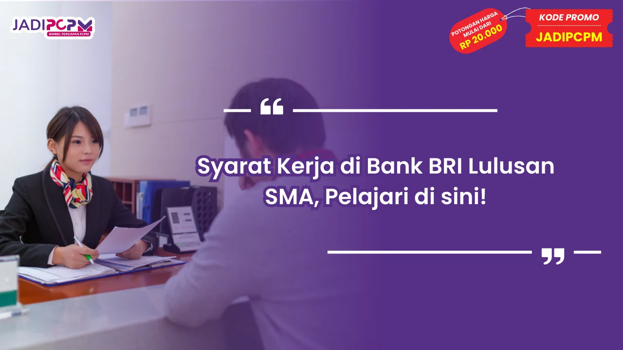 syarat kerja di Bank