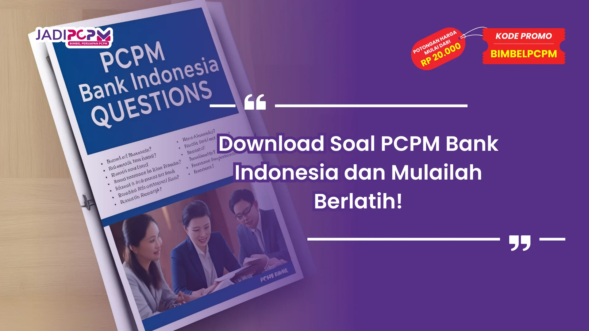 Download Soal PCPM Bank Indonesia