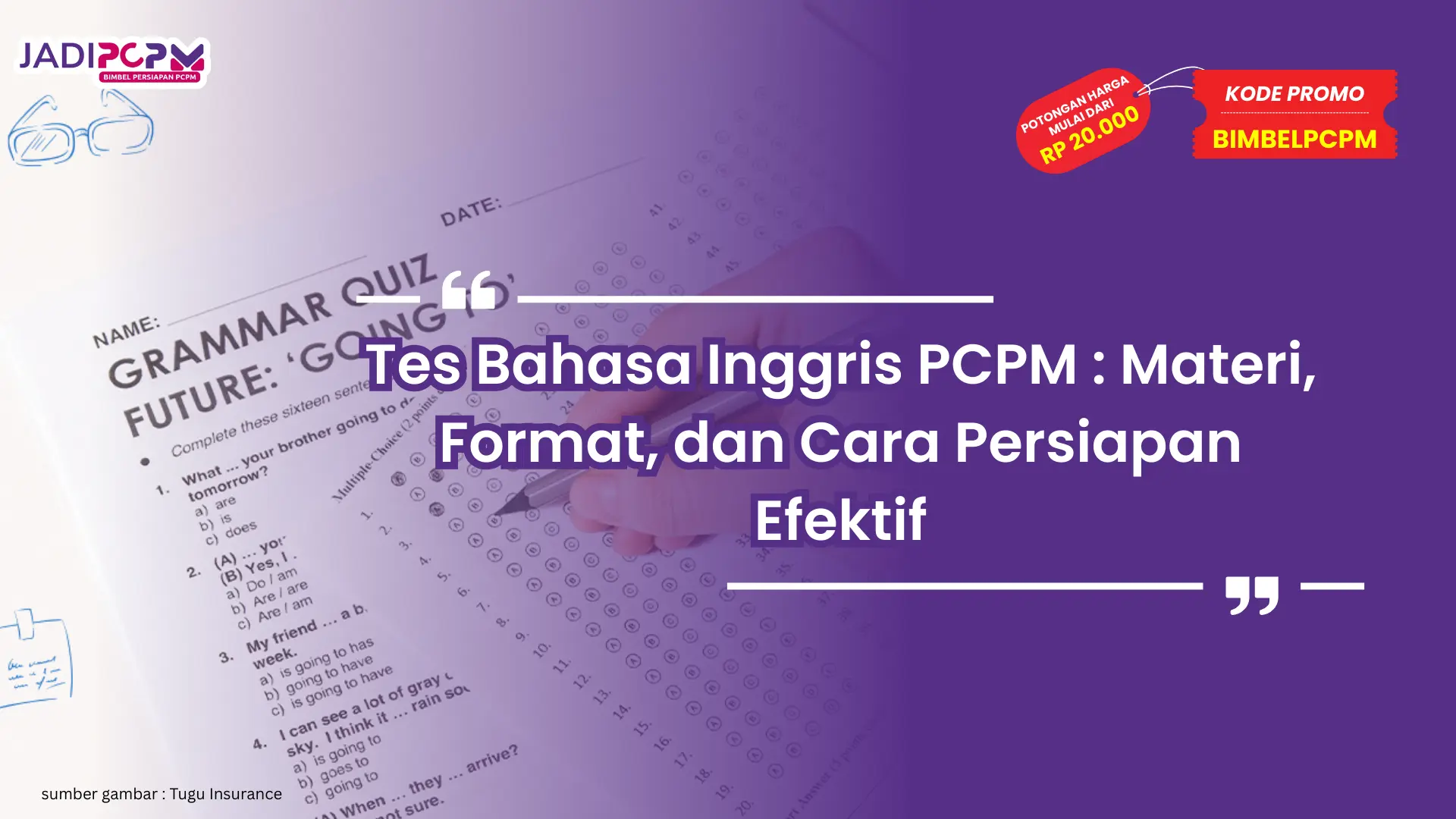 tes bahasa inggris pcpm
