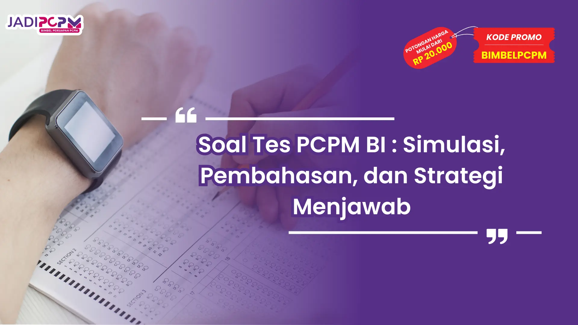 soal tes pcpm bi