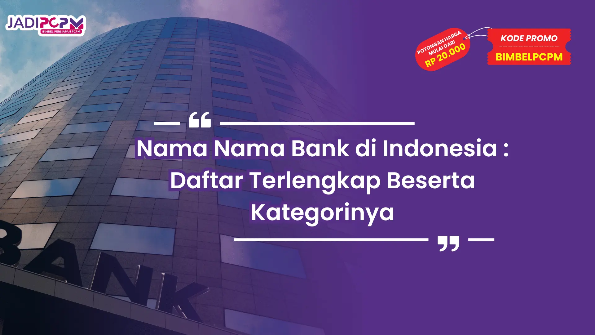 Nama Nama Bank di Indonesia