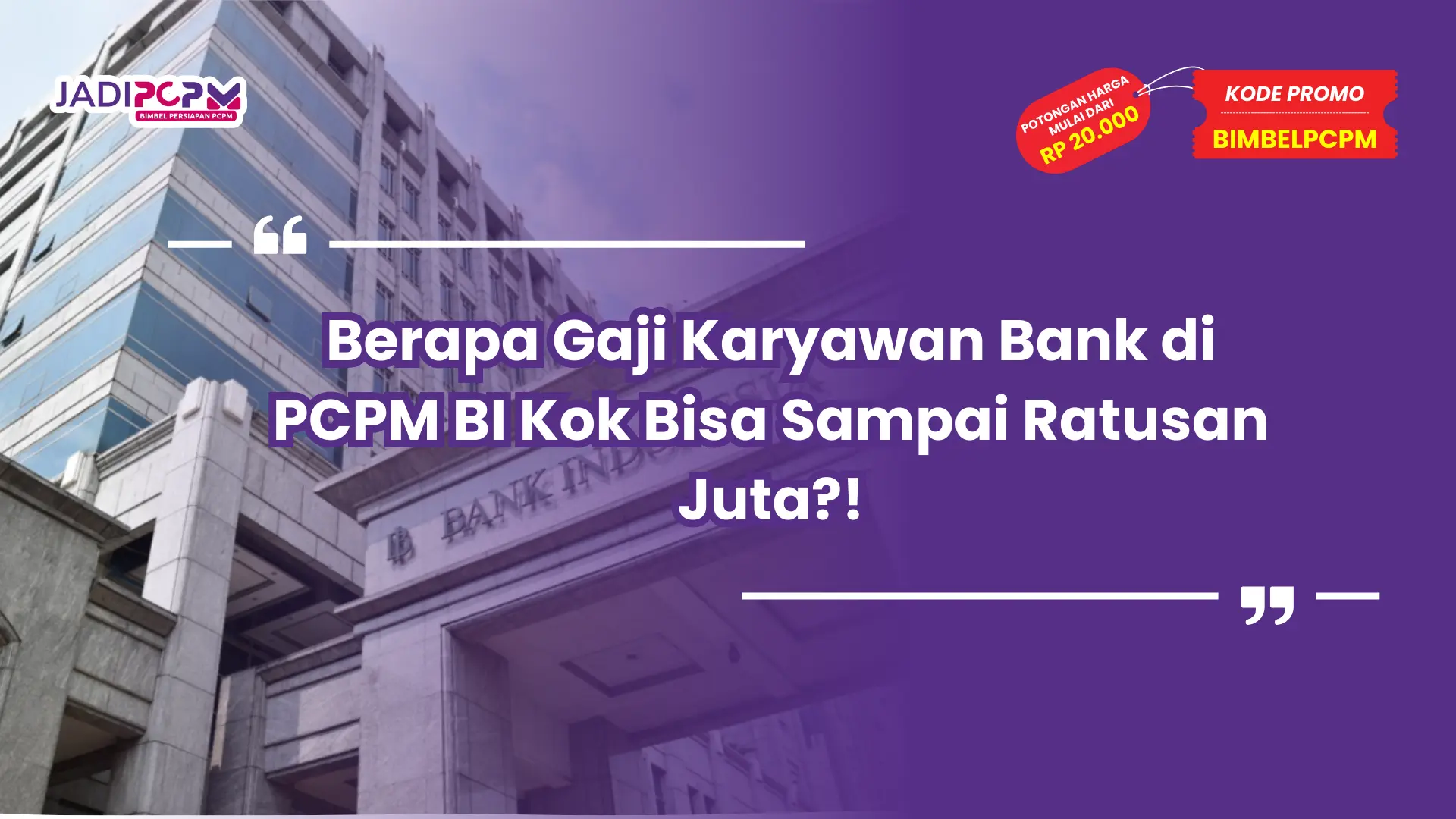 berapa gaji karyawan bank