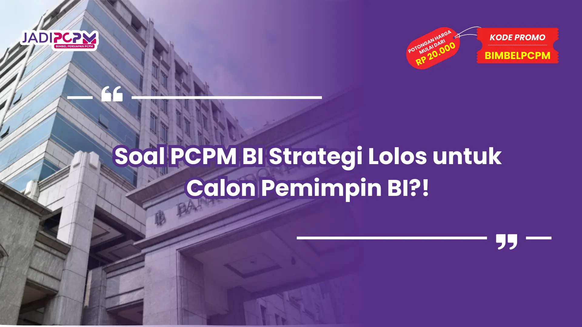 soal pcpm bi