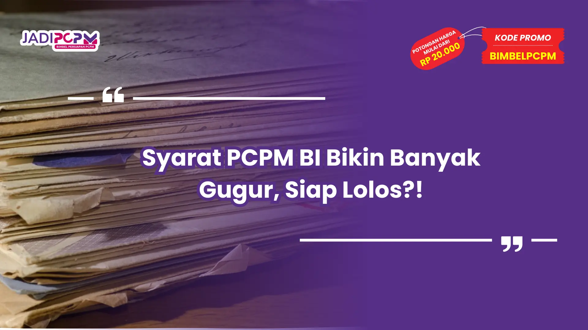 syarat pcpm bi