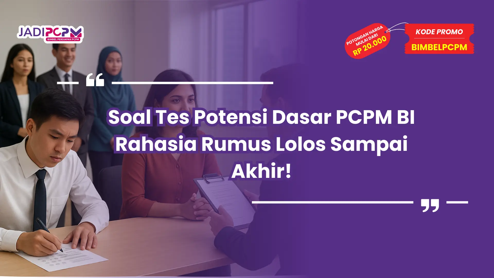 soal tes potensi dasar pcpm bi