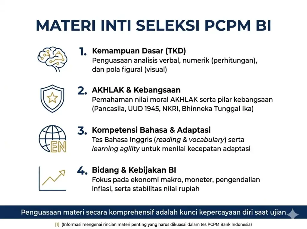 2. Materi Penting yang Mesti Dikuasai dalam Tes PCPM BI