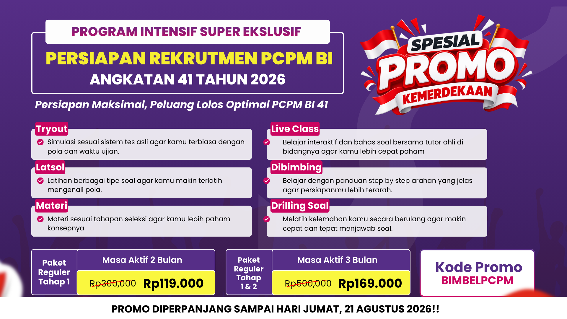KODE VOUCHER JADIPCPM - ARTIKEL - PROMO KEMERDEKAAN