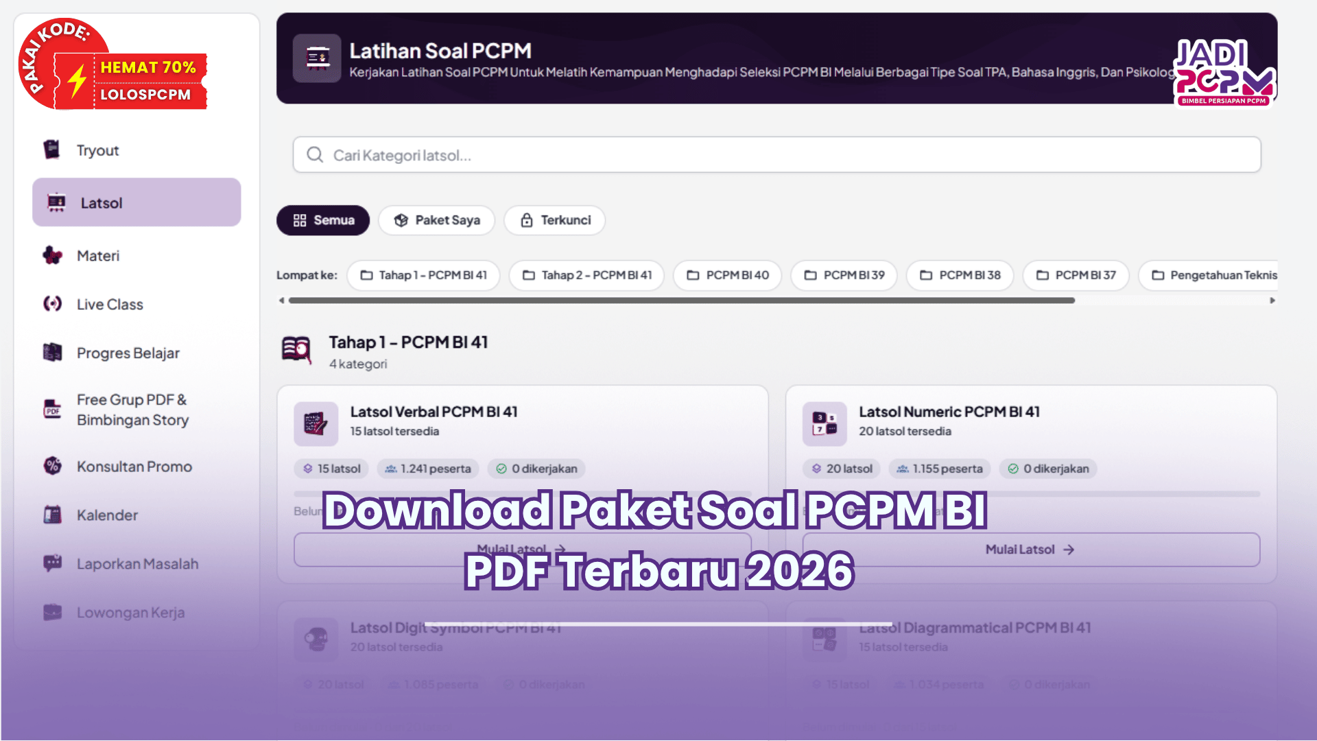 Download Paket Soal PCPM BI PDF Terbaru 2026