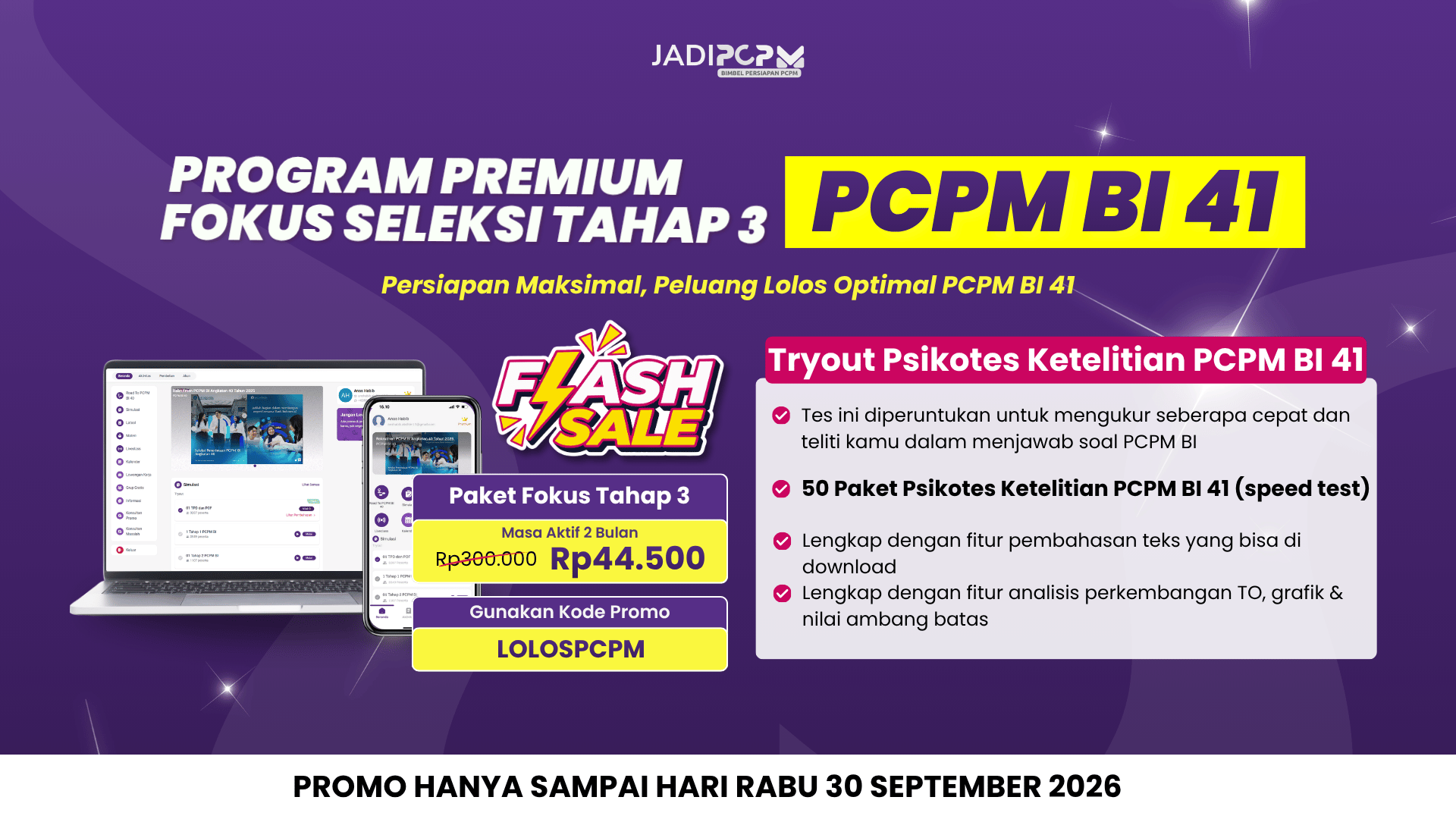 KODE PROMO JADIPCPM