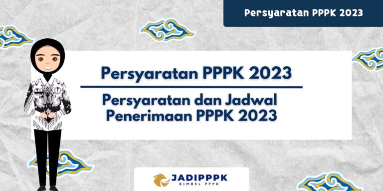 Persyaratan PPPK 2023