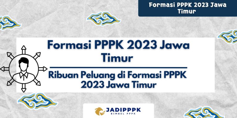 Formasi PPPK 2023 Jawa Timur