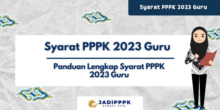Syarat PPPK 2023 Guru