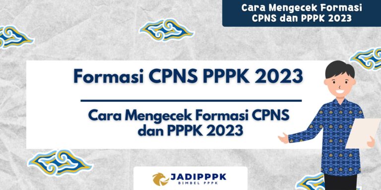 Formasi CPNS PPPK 2023