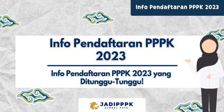 Info Pendaftaran PPPK 2023