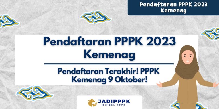 Pendaftaran PPPK 2023 Kemenag