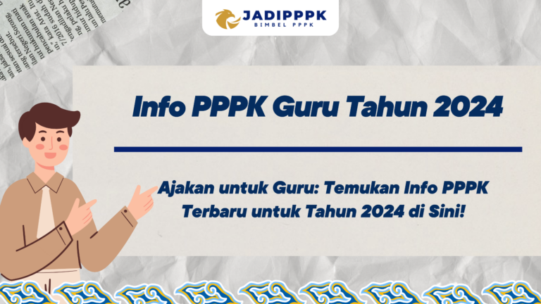 Info PPPK Guru Tahun 2024