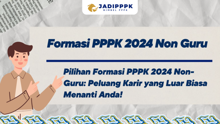 Formasi PPPK 2024 Non Guru