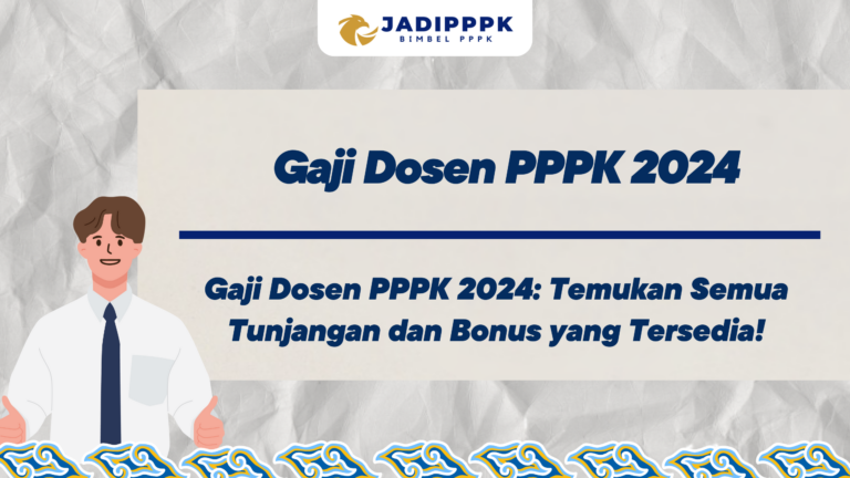 Gaji Dosen PPPK 2024