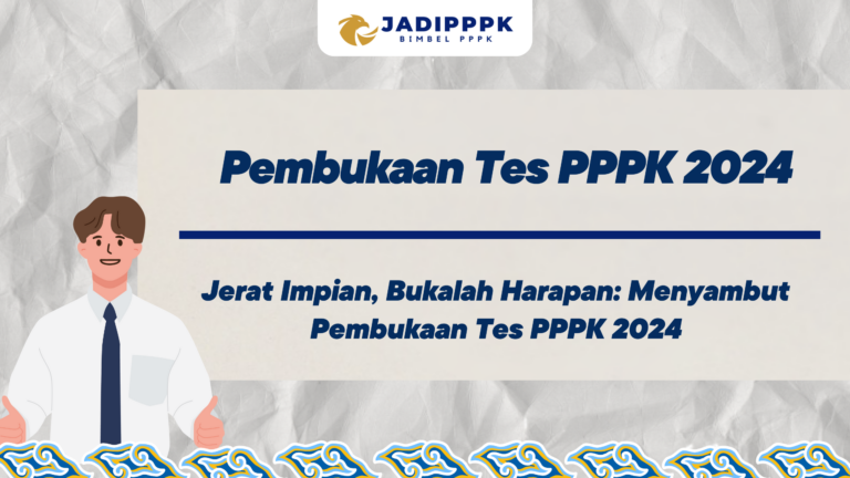 Pembukaan Tes PPPK 2024