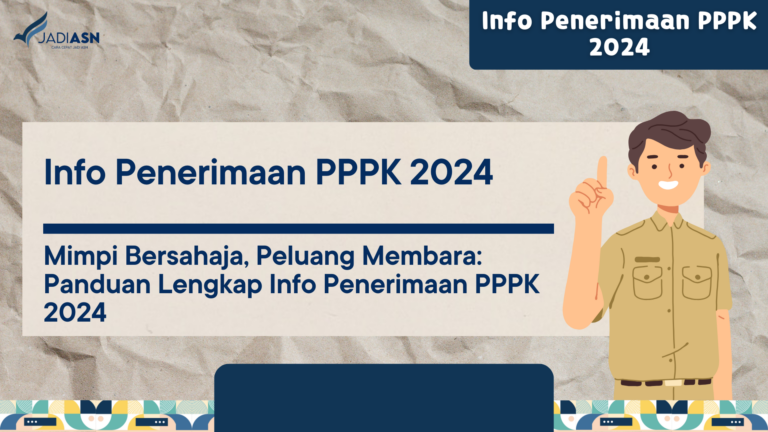 Info Penerimaan PPPK 2024