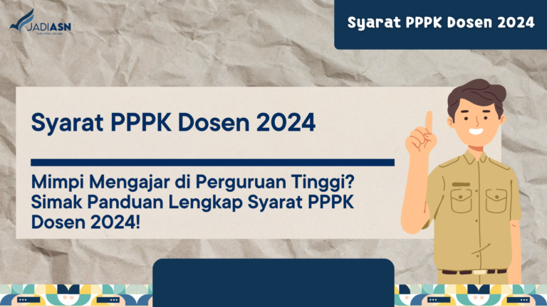 Syarat PPPK Dosen 2024