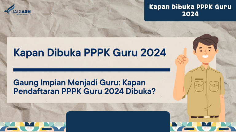 Kapan Dibuka PPPK Guru 2024