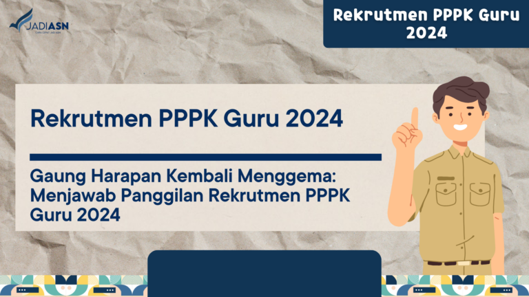 Rekrutmen PPPK Guru 2024