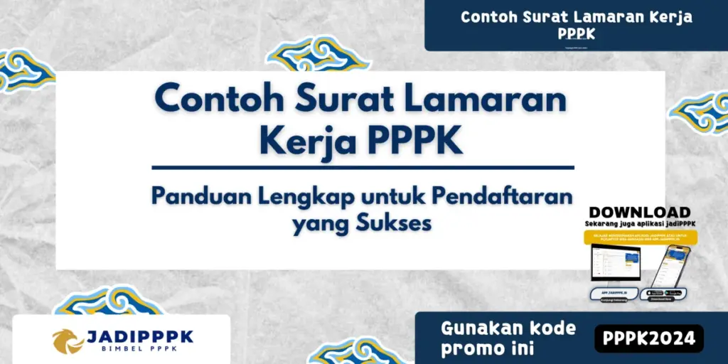 Contoh Surat Lamaran Kerja PPPK