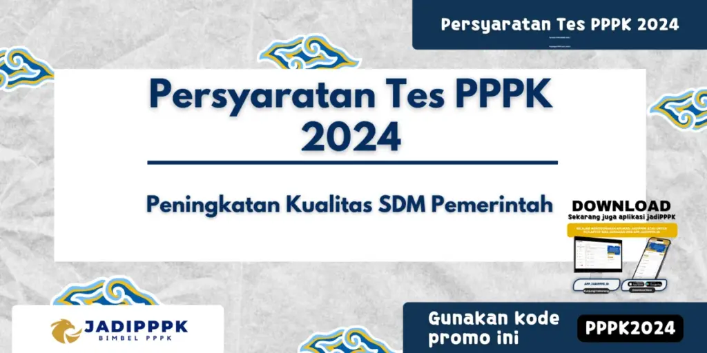 Persyaratan Tes PPPK 2024