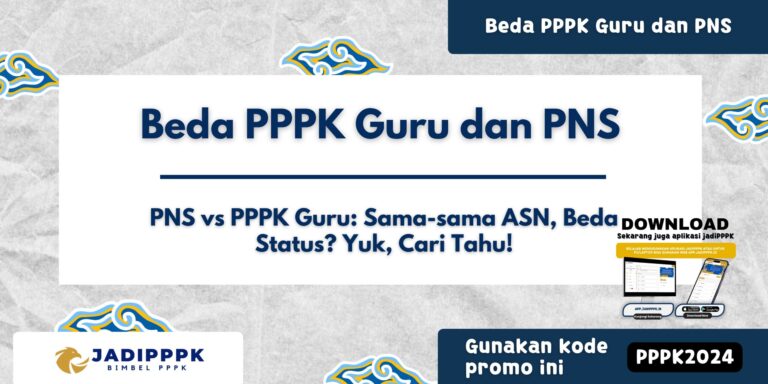 Beda PPPK Guru dan PNS