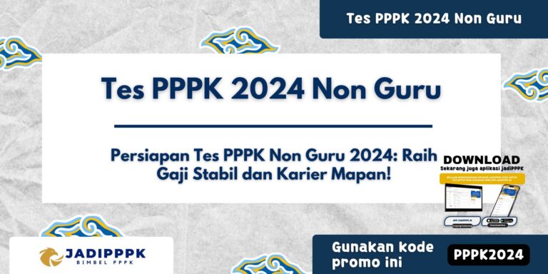 Tes PPPK 2024 Non Guru