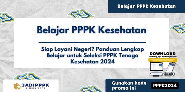 Belajar PPPK Kesehatan