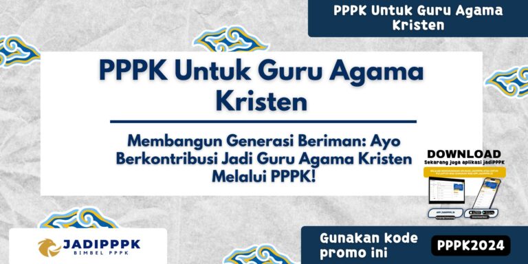 PPPK Untuk Guru Agama Kristen