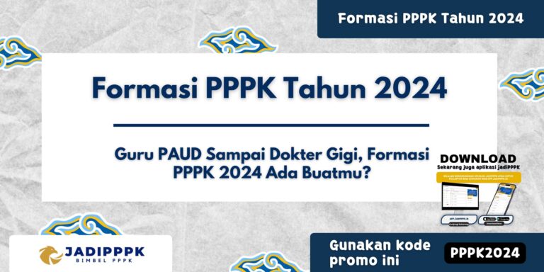 Formasi PPPK Tahun 2024