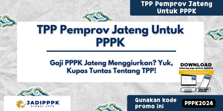 TPP Pemprov Jateng Untuk PPPK