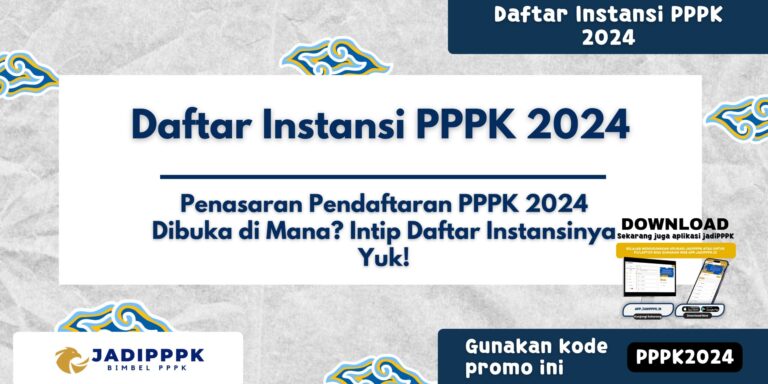 Daftar Instansi PPPK 2024
