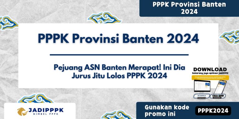 PPPK Provinsi Banten 2024