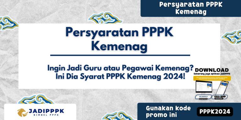 Persyaratan PPPK Kemenag