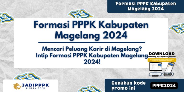 Formasi PPPK Kabupaten Magelang 2024