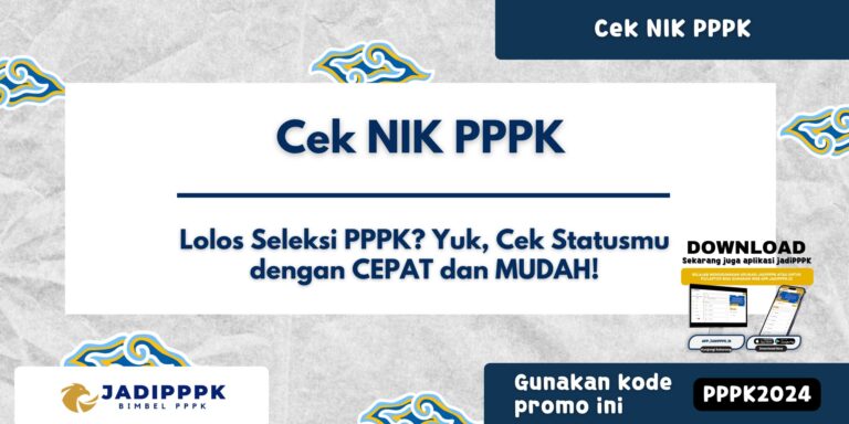Cek NIK PPPK