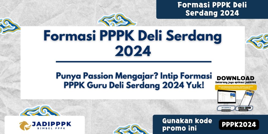 Formasi PPPK Deli Serdang 2024