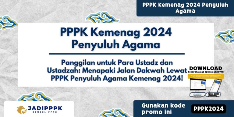 PPPK Kemenag 2024 Penyuluh Agama