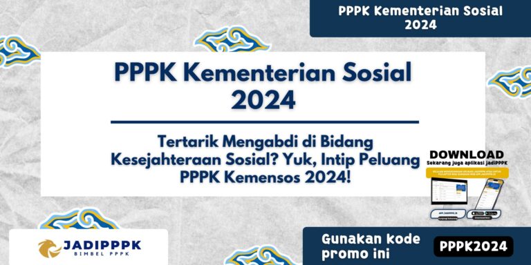 PPPK Kementerian Sosial 2024